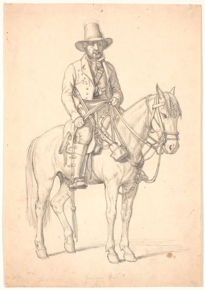 "Prins Rospigliosi" til hest, "Vægter i Nemi" af Wilhelm Marstrand