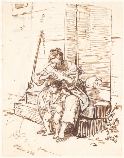Romersk gadescene af Wilhelm Marstrand