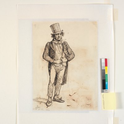 Studie af den søndagsprydede skomager i en anden skikkelse af Wilhelm Marstrand