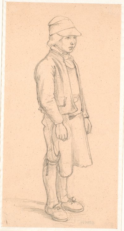 Svensk dreng med kasket af Wilhelm Marstrand