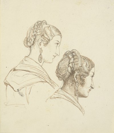 To kvindehoveder af Wilhelm Marstrand