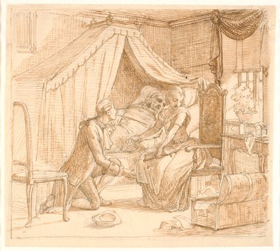 Trolovelse ved en sygeseng af Wilhelm Marstrand