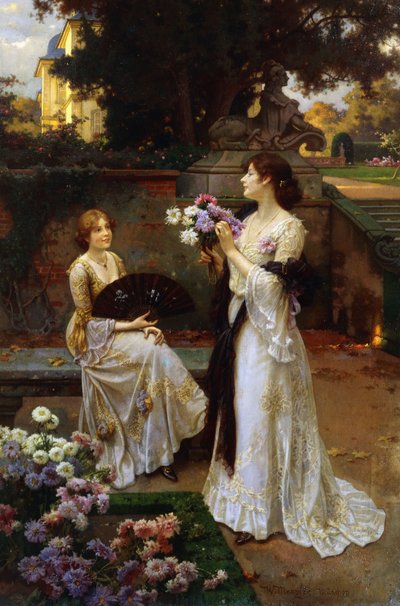 Arrangering af blomster af Wilhelm Menzler