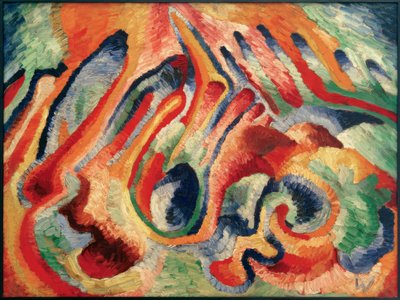 Astral sammensætning XIX af Wilhelm Morgner