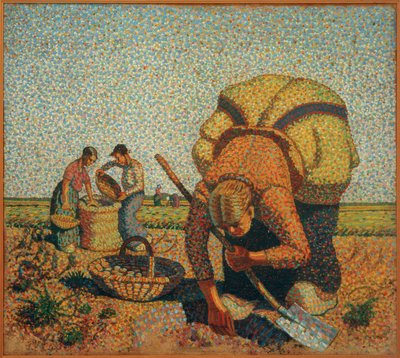 Kartoffelernte II af Wilhelm Morgner
