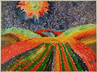 Sti over marker af Wilhelm Morgner