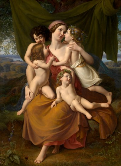 Charity (olie på lærred) af Wilhelm Schadow