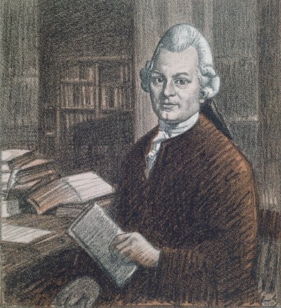 Portræt af Gotthold Ephraim Lessing (1729-81), illustration fra magasinet 