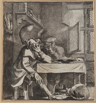 Narren, der ser gennem sin kones fingre af Wilhelm Stettler