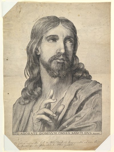 Buste af Kristi Velsignelse, 1600-tallet. af Wilhelm Traut