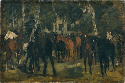 Afmonterede Cuirassiers af Wilhelm Trübner