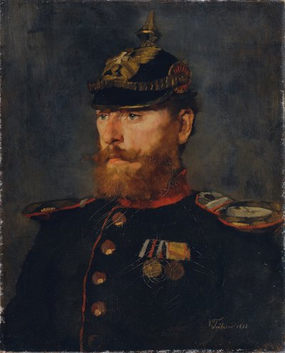 Landwehr officer af Wilhelm Trübner