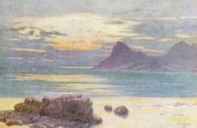 Hout Bay og Hangberg (farvelitografi) af Wilhelm Westhofen