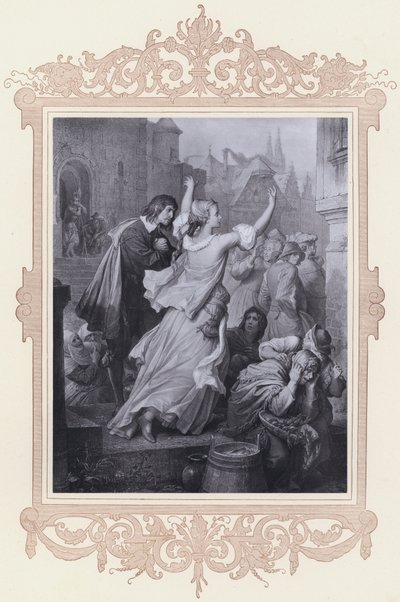 Clarchen, Egmont (litho) af Wilhelm von (after) Kaulbach