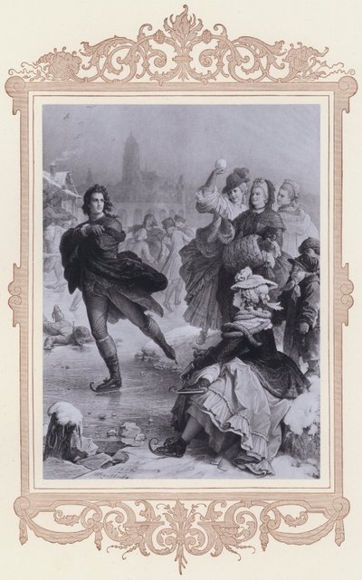 Goethe i Frankfurt (litho) af Wilhelm von (after) Kaulbach