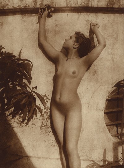Italiensk kvinde (fra Sicilien) (s/h-billede) af Baron Wilhelm von Gloeden