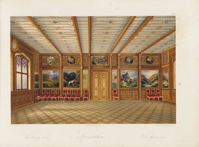 Oscarshal spisestue, 1852 af Wilhelm von Hanno