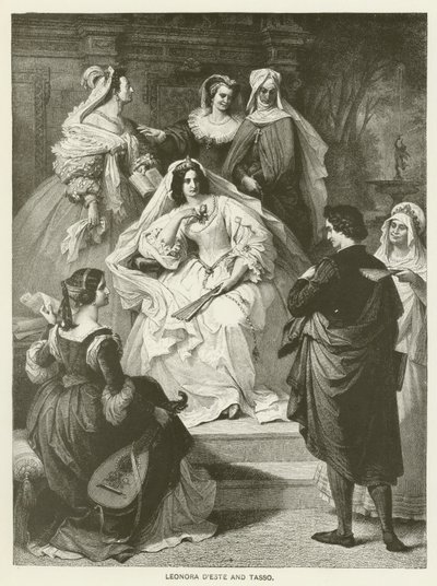 Leonora dEste og Tasso af Wilhelm von Kaulbach