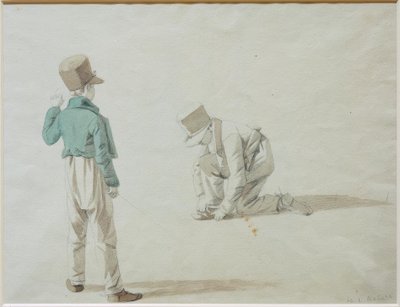Studie af en dreng med kasket af Wilhelm von Kobell