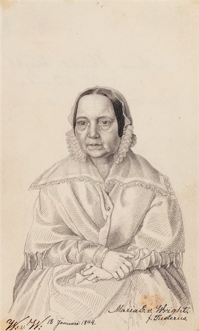 Maria Elisabeth von Wright, kunstnerens mor af Wilhelm von Wright