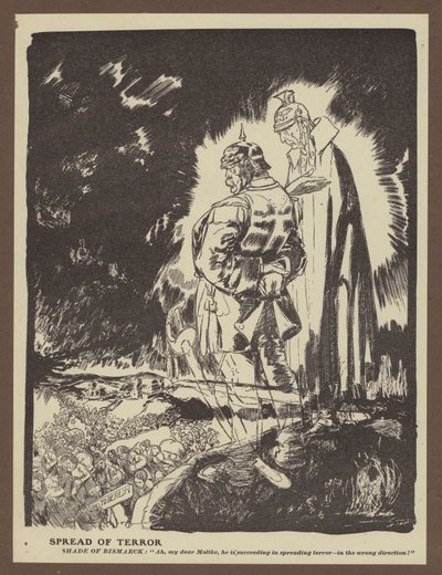 Spredning af terror (Litho) af Will Dyson