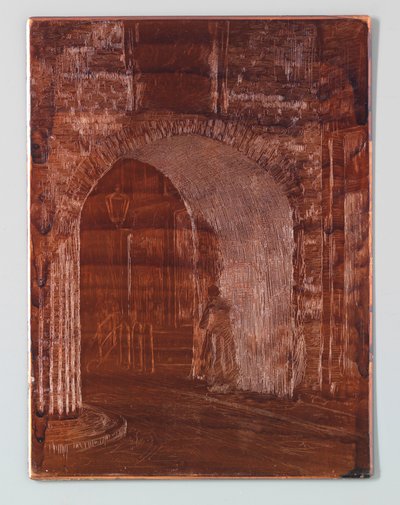 Fængselsporten i Haag til restaureringen af Willem Adrianus Grondhout (signed by artist)