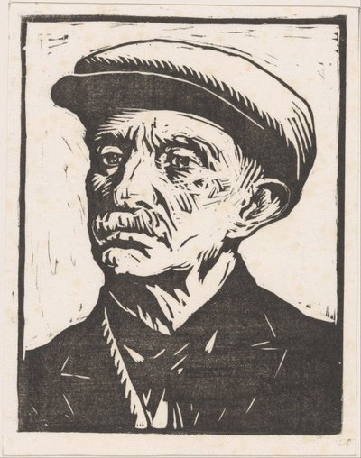 Portræt af en ukendt mand af Willem Adrianus Grondhout (signed by artist)