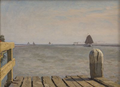 Pier i Enkhuizen, 1918. af Willem Bastiaan Tholen