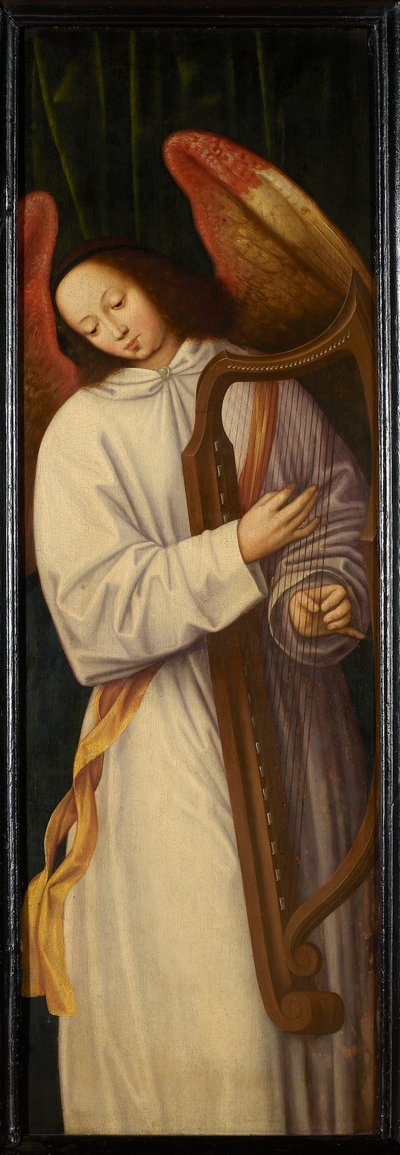 Angel Playing Harpe, ca 1559. af Willem Benson