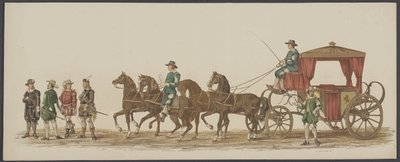 Delft parade af 1862, fjerde og femte gruppe Fjerde Lustrum af Royal Academy i Delft - Ao. 1862 - Costumed Optogt (serietitel på objekt) af Willem Bernardus IJzerdraat