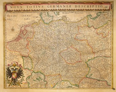 Moderne Tyskland fra World Theatre af Willem Bleau, Amsterdam af Willem Blaeu
