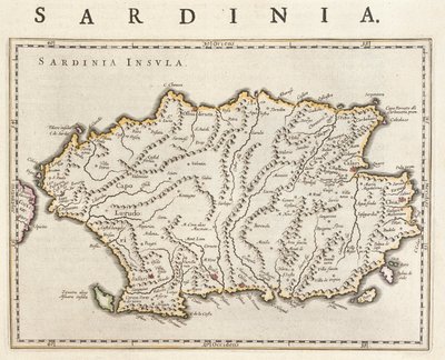 Øen Sardinien, Italien, i 