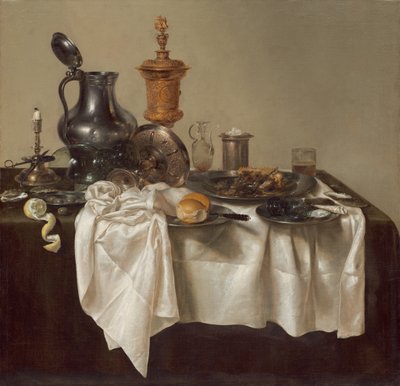 Banketstykke med hakketærte af Willem Claesz. Heda