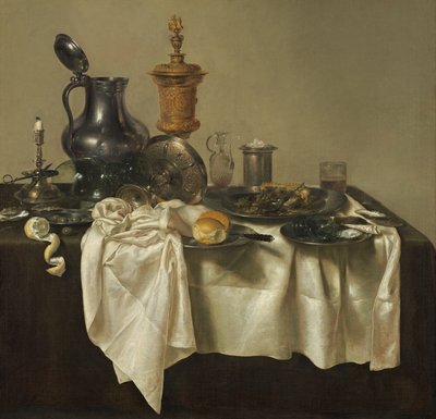 Banketstykke med hakketærte af Willem Claesz. Heda