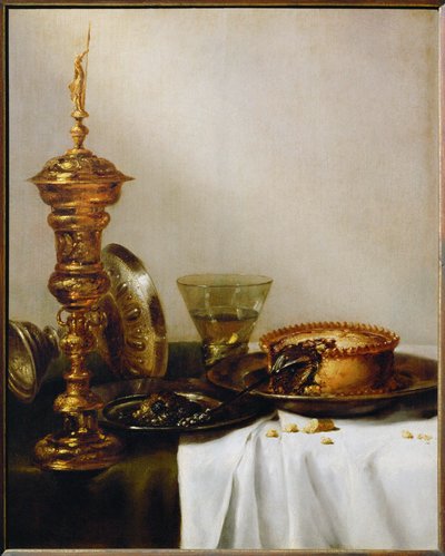 Morgenmadsstilleben med kalk (maleri) af Willem Claesz. Heda
