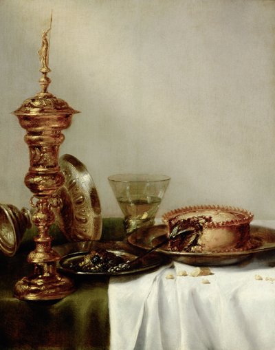 Dækket bord, 1634. af Willem Claesz. Heda