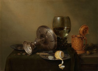 Stilleben med en forgyldt øltank af Willem Claesz. Heda