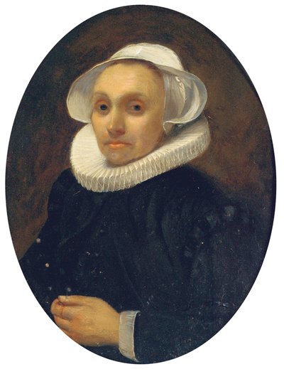 Portræt af en dame af Willem Drost