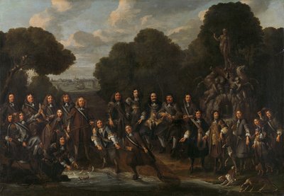 Allegori om det hollandske fiskeris opblomstring efter den anden engelsk-hollandske krig (1665-67) af Willem Eversdijck (attributed to)