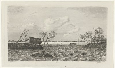 Digebrud nær Dreumel, 1855 af Willem Gruyter jr.