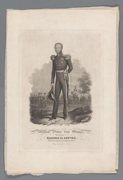 William Prince of Orange, Victor i Hasselt og Leuven, vedligeholder af det hollandske Roem (titel på objekt) af Willem Hendrik Hoogkamer