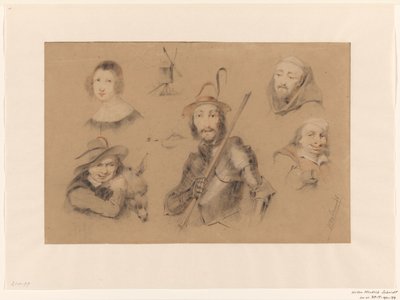 Figurer fra Don Quixote af Willem Hendrik Schmidt