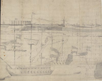 Den hollandske flåde på Københavns Red 1658 af Willem I van de Velde