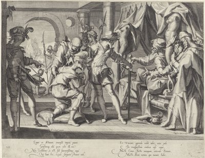 Grev Vilhelm III af Holland beordrer halshugning af sin foged Thronus Justitiae (serietitel) af Willem Isaacsz. van Swanenburg