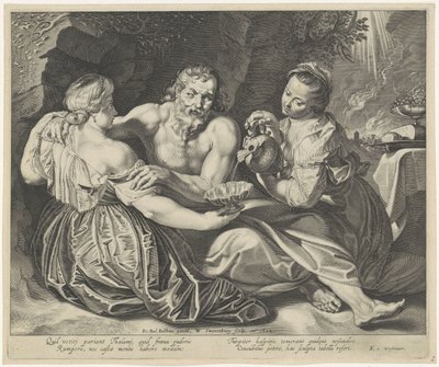 Lot beruset af sine døtre af Willem Isaacsz. van Swanenburg