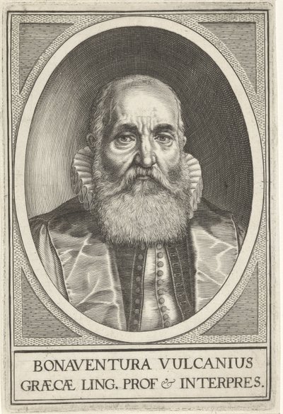 Portret af Bonaventura Vulcanius af Willem Isaacsz. van Swanenburg