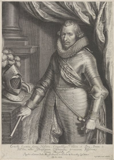 Portræt af Ernst Casimir, greve af Nassau-Dietz af Willem Isaacsz. van Swanenburg