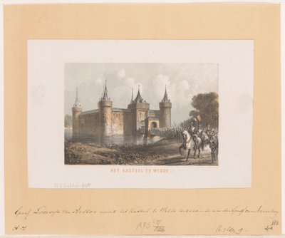 Slottet ved Wedde (titel på objekt) af Willem Jacob Hofdijk