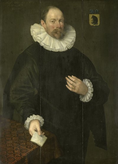 Portræt af Paulus Cornelisz van Beresteyn af Willem Jacobsz Delff