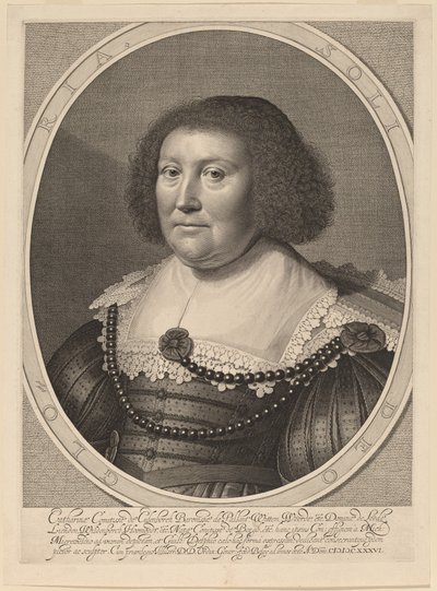 Catherine, grevinde af Pallandt af Willem Jacobsz Delff after Michiel van Miereveld
